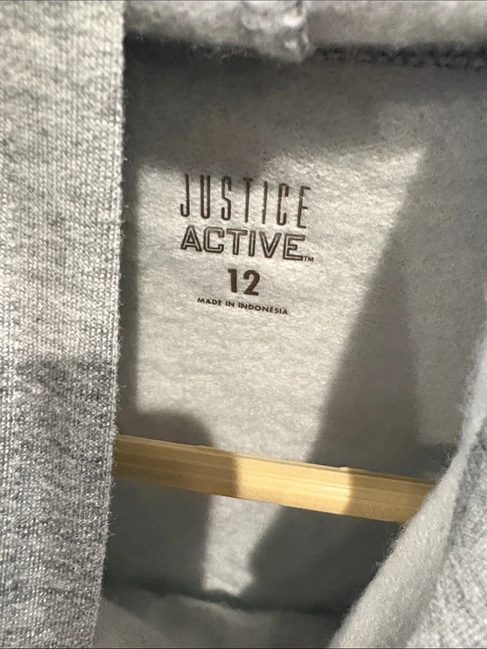 Justice Gray Pullover with Red, White & Navy Logo